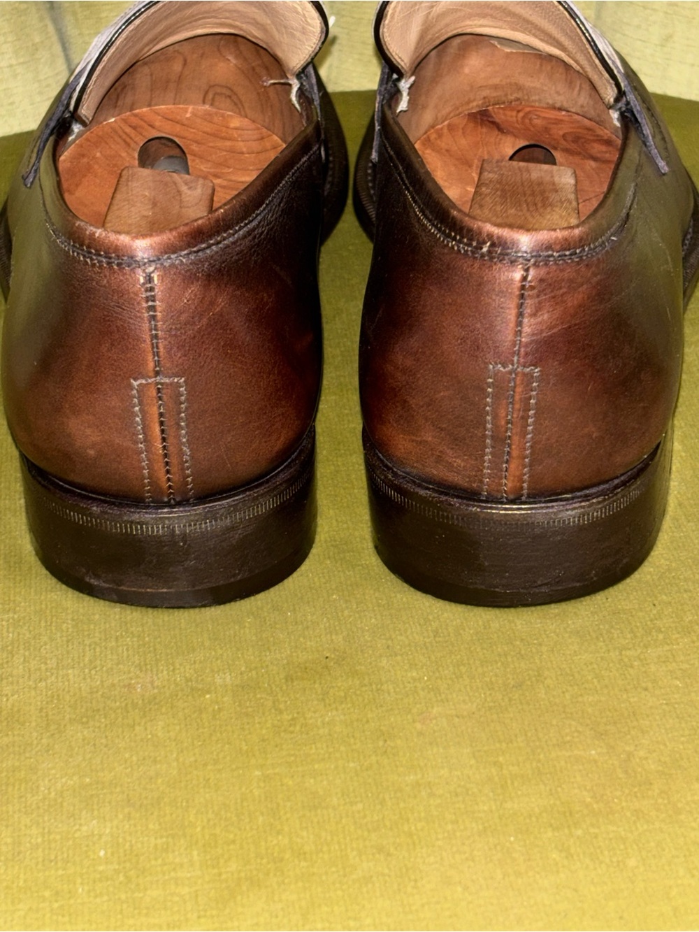 Vintage Salvator Ferragamo Paris Contrast Penny Loafer Men’s 8 D Brown Ivory - Picture 15 of 15